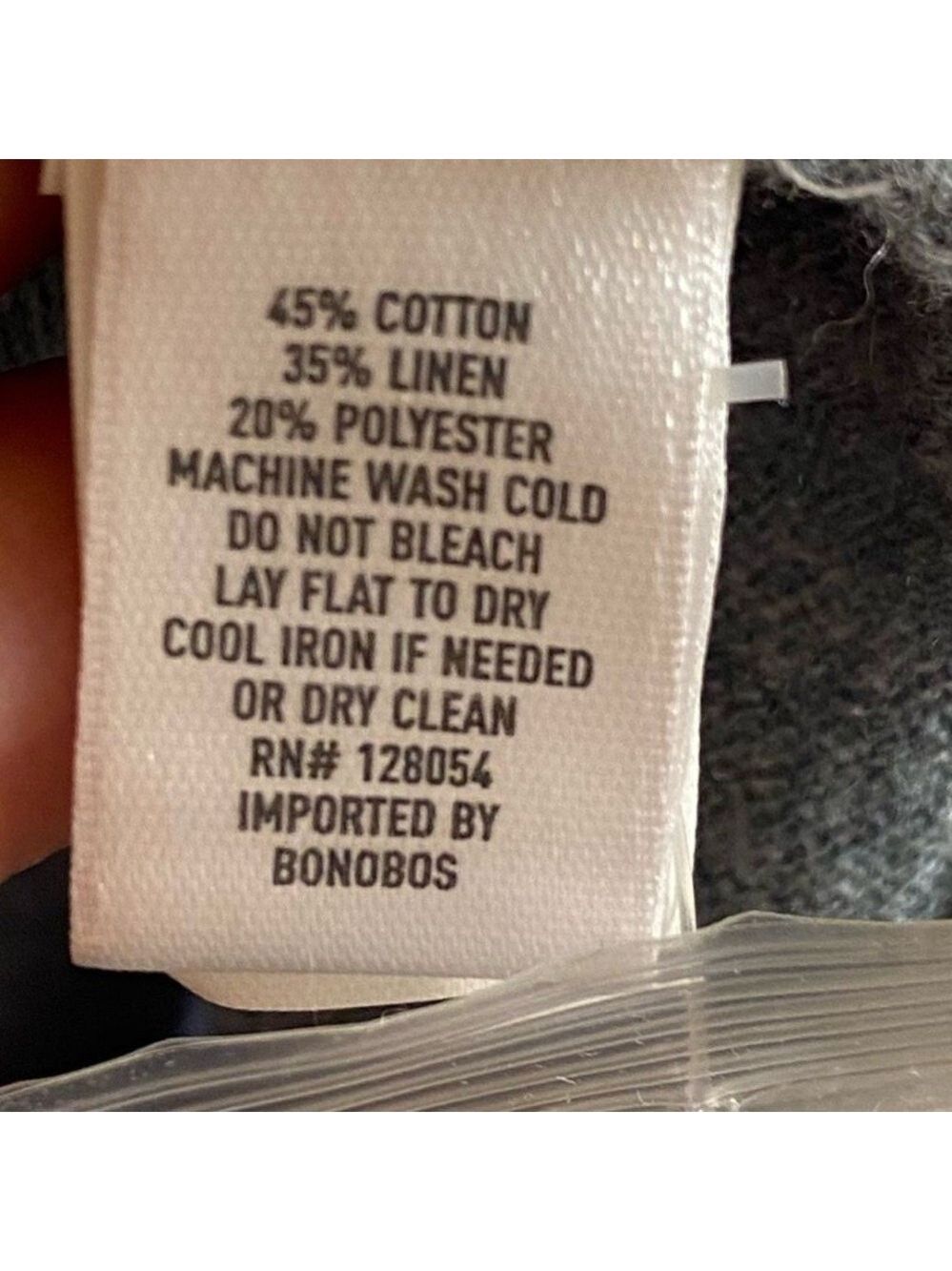 Bonobos Light Gray Men's Crewneck 1/4 button up Sweater Large - Picture 7 of 7